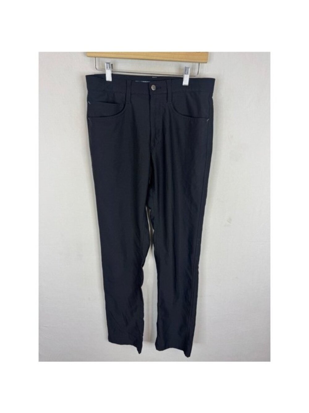 FootJoy Athletic Fit Golf Pants Mens 30x32 Black 5-Pocket Performance Trousers
